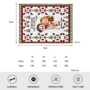 The Only Package I Want For Christmas Is You - Personalized Couple Blanket