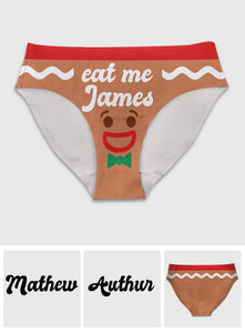 Eat Me Adult Humor - Personalized Couple Women's Briefs