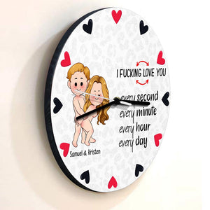 I Love You - gift for husband, wife, boyfriend, girlfriend - Personalized Wall Clock