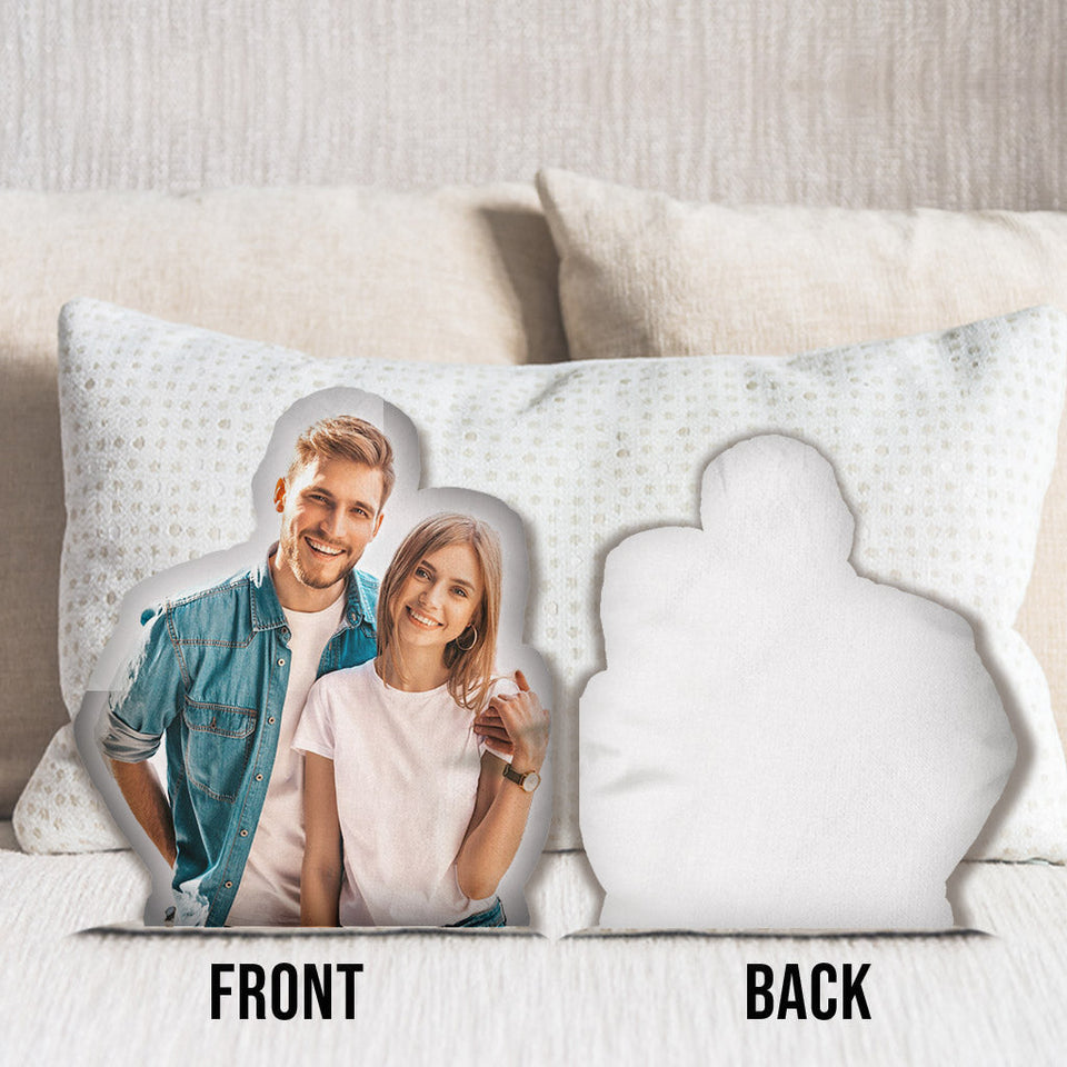 Custom Photo Humanoid - Personalized Couple Shaped Pillow