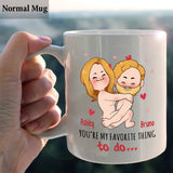 You're My Favorite Thing To Do - Personalized Couple Mug