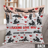 I Love You - Personalized Couple Throw Pillow