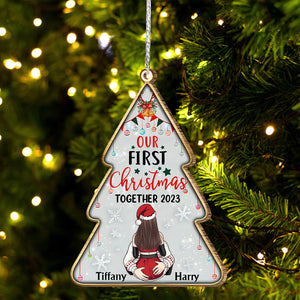 Our First Christmas Together - gift for husband, wife, boyfriend, girlfriend - Personalized Ornament