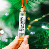 Any Photo And Message - Personalized Couple Mini Bottle Ornament