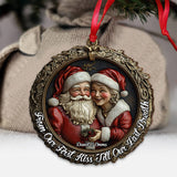 From Our First Kiss Till Our Last Breath - Personalized Couple Ornament