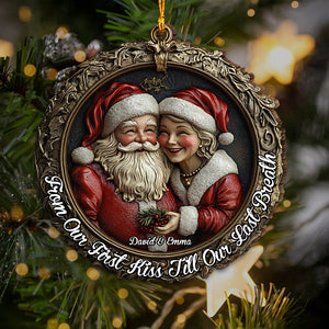 From Our First Kiss Till Our Last Breath - Personalized Couple Ornament