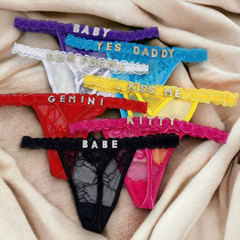 Custom Name Panties - Personalized Couple Custom Name Panties