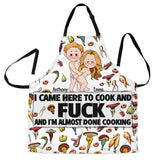 I Came Here To Cook - Personalized Couple Apron