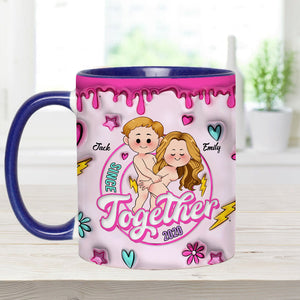 Together Since - Personalized Couple Accent Mug