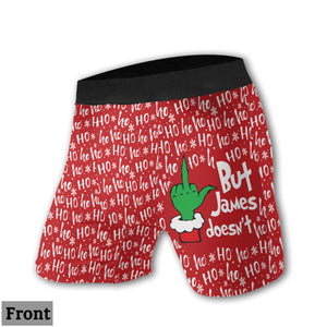 Matching Christmas Underwear For Couple - Personalized Couple Women Briefs & Men Boxer Briefs