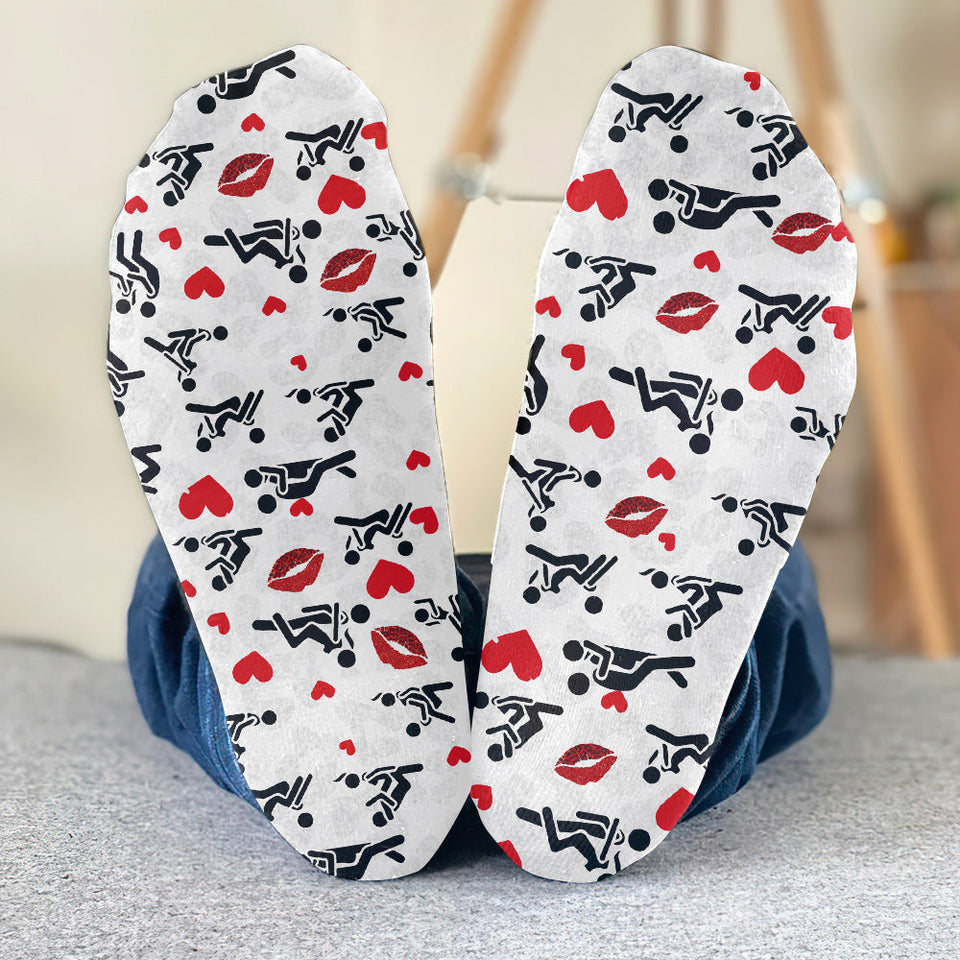 I Love You - gift for husband, wife, boyfriend, girlfriend - Personalized Socks