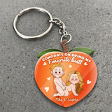 Congrats On Being My Favorite - gift for husband, wife, boyfriend, girlfriend - Personalized Keychain