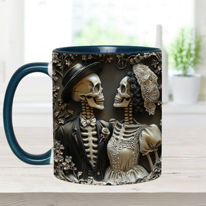 Til Death Do Us Part - Personalized Couple Accent Mug