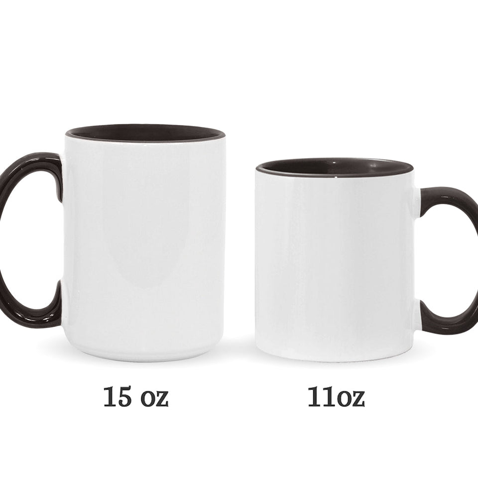 Til Death Do Us Part - Personalized Couple Accent Mug