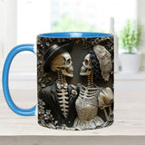 Til Death Do Us Part - Personalized Couple Accent Mug