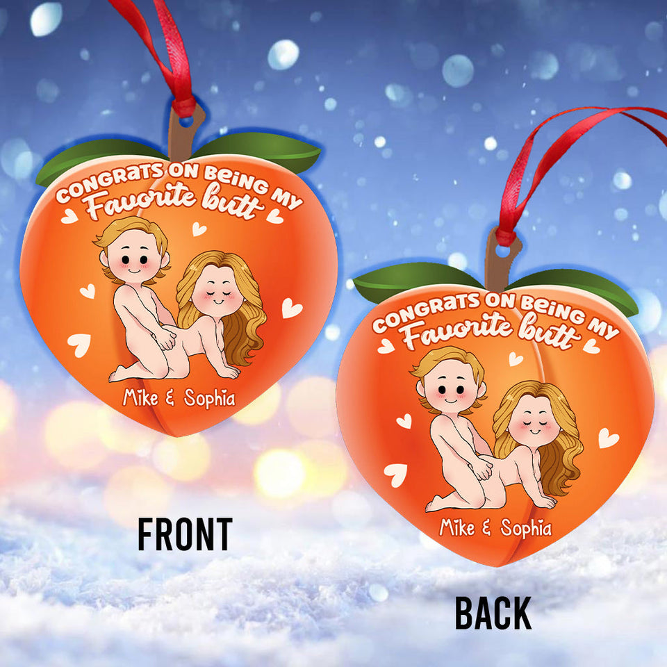 Congrats On Being My Favorite - gift for husband, wife, boyfriend, girlfriend - Personalized Ornament