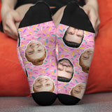 Custom Face Sweet Candy - Personalized Couple Socks