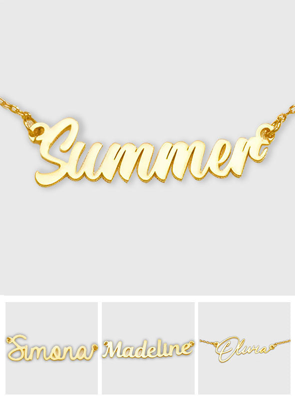 Custom Name - Personalized Couple Name Necklace