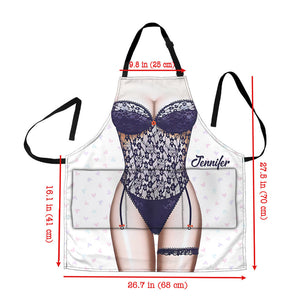 Sexy Lady - Personalized Couple Apron