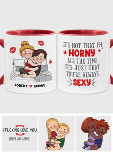 I Love You - Personalized Couple Accent Mug