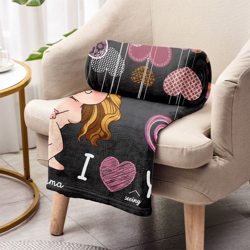 I Love Seing You Naked - Personalized Couple Blanket