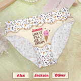 Lick It Till Ice Cream - Personalized Couple Women's Briefs