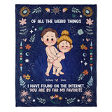 You're By Far My Favorite - Personalized Couple Blanket