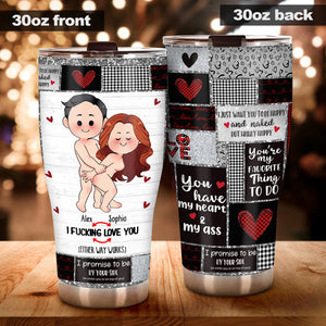 I Love You - Personalized Couple Tumbler