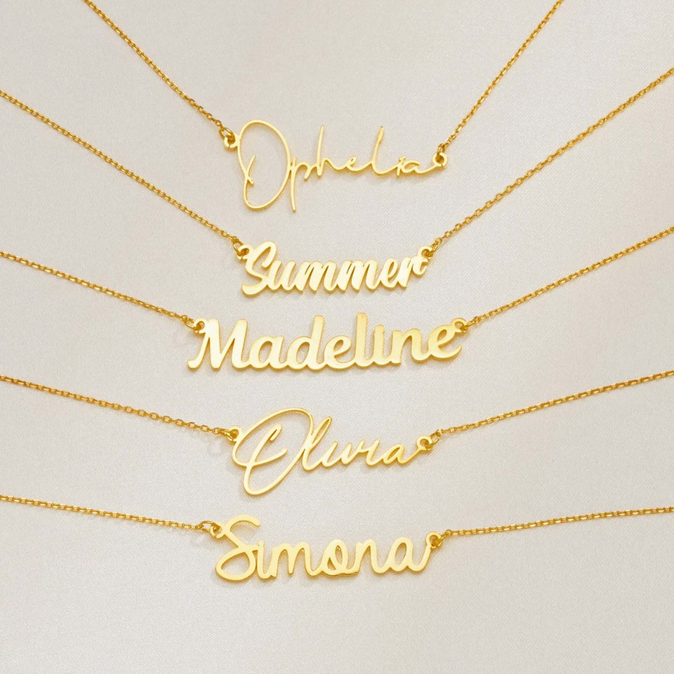 Custom Name - Personalized Couple Name Necklace