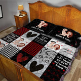 I Love You - gift for husband, wife, boyfriend, girlfriend - Personalized Quilt Set