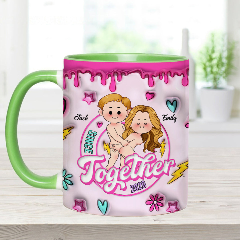 Together Since - Personalized Couple Accent Mug