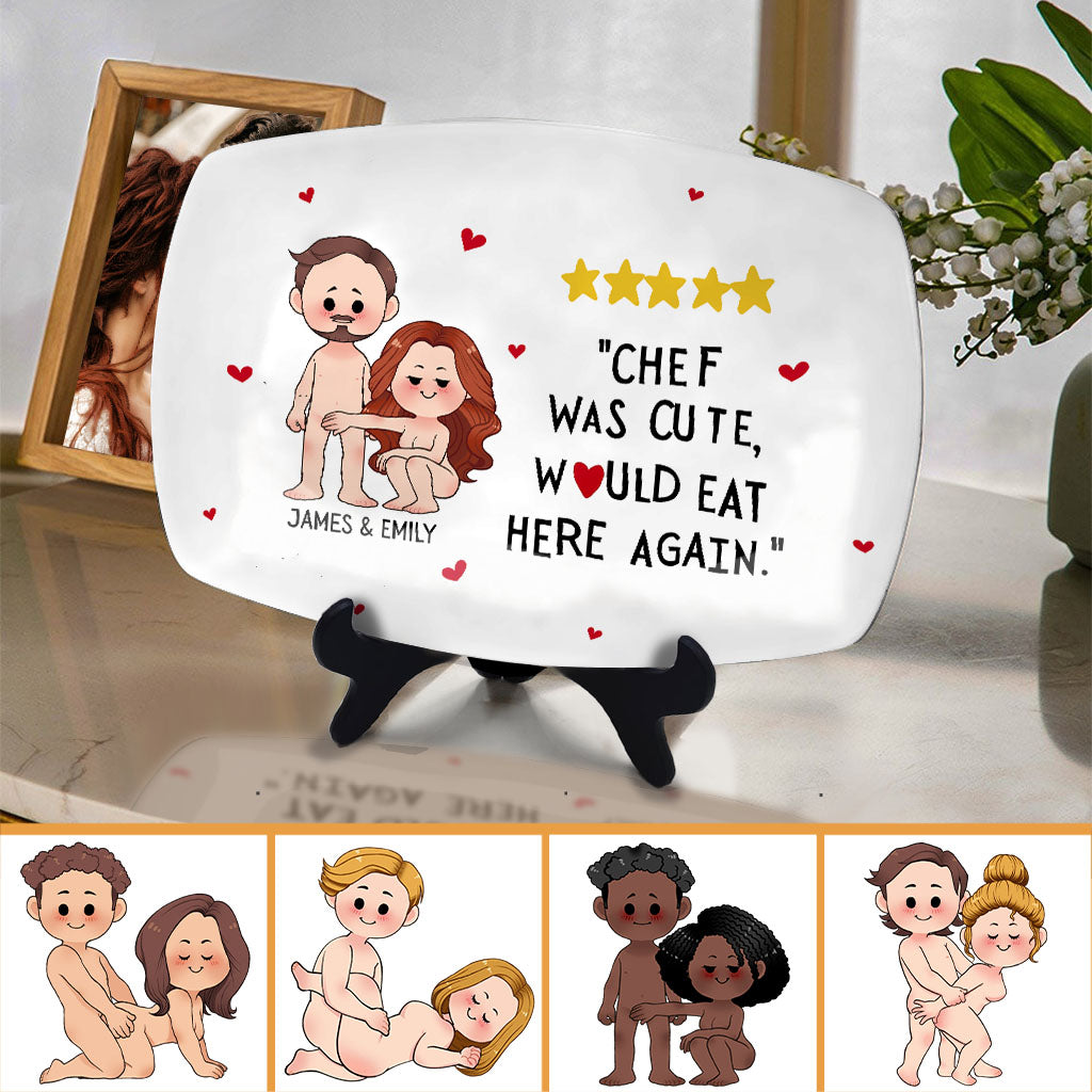 Chef Was Cute, Would Eat Here Again - Personalized Couple Plate