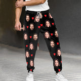 Custom Photo Couple Unisex Sweatpants - gift for boyfriend, girlfriend, husband, wife - Personalized Unisex Sweatpants