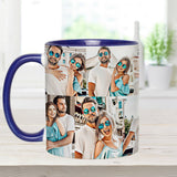 Cartoonize Photos Collage - gift for boyfriend, girlfriend, wife, husband - Personalized Accent Mug