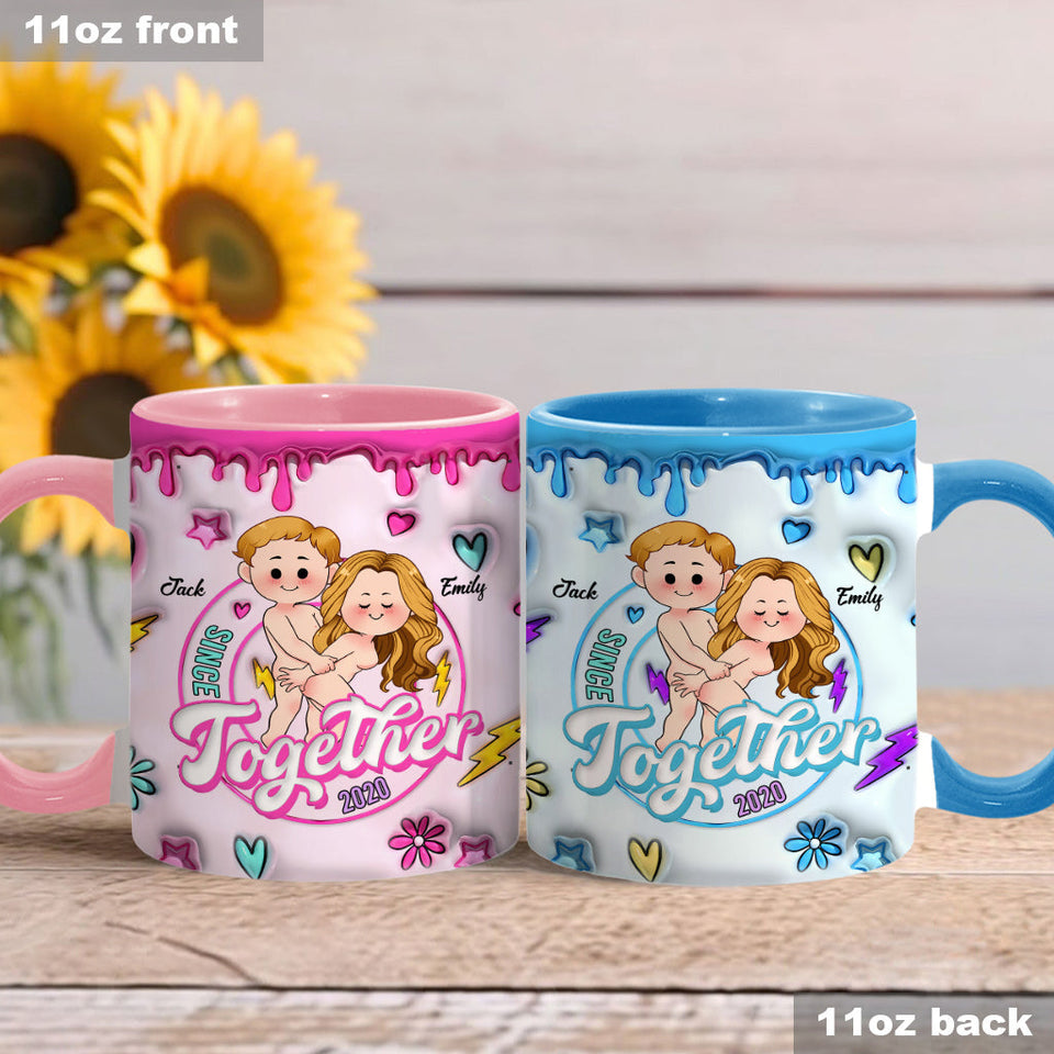 Together Since - Personalized Couple Accent Mug