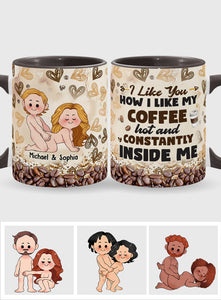 I Like You - Personalized Couple Accent Mug