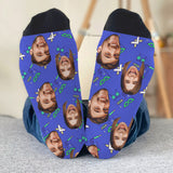 Custom Face Party Pattern - Personalized Couple Socks