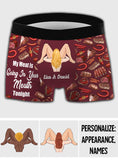 My Meat Is Going In Your Mouth - gift for husband, wife, boyfriend, girlfriend - Personalized Men’s Boxer Briefs