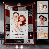 I Love You - Personalized Blanket