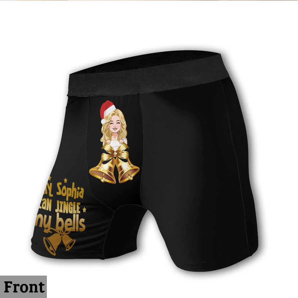 Personalised Boxers Christmas Gift For Him - Personalized Couple Men’s Boxer Briefs