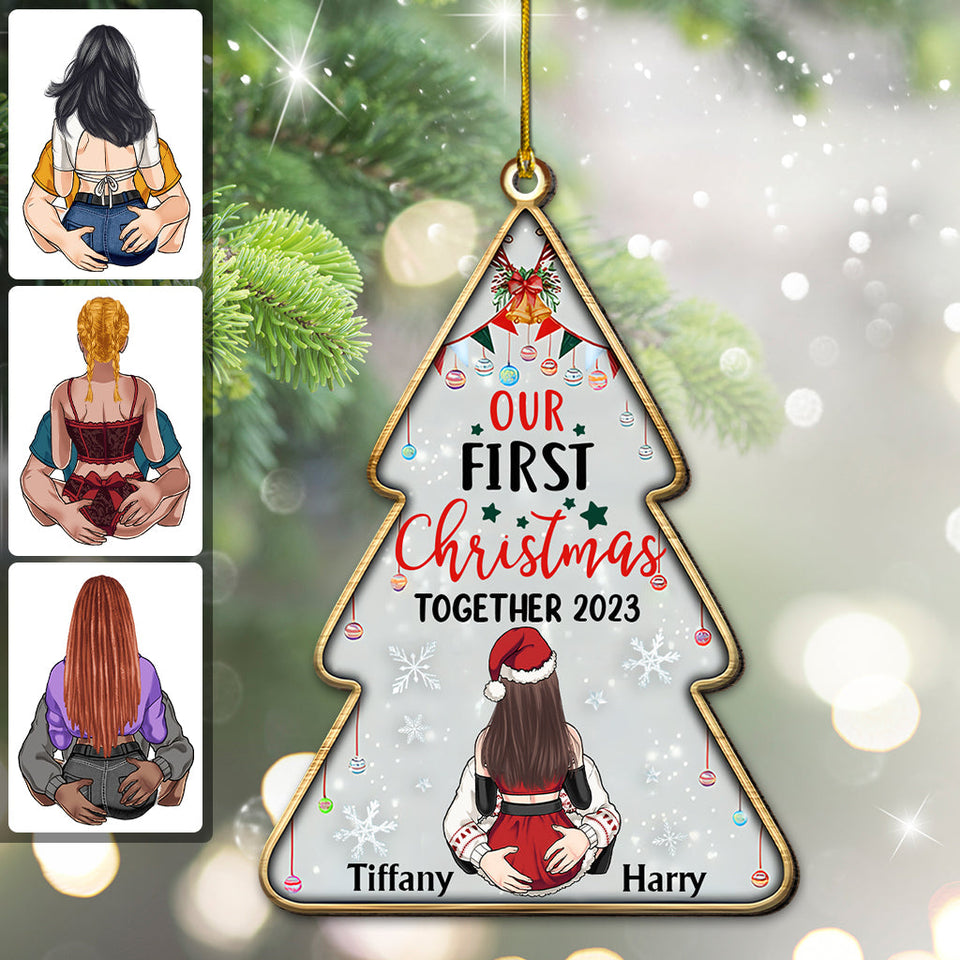 Our First Christmas Together - gift for husband, wife, boyfriend, girlfriend - Personalized Ornament