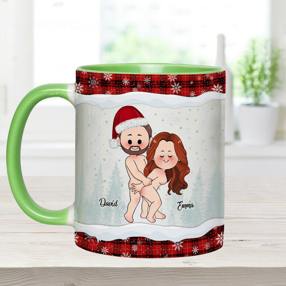 Of All Weird Things - Personalized Couple Accent Mug