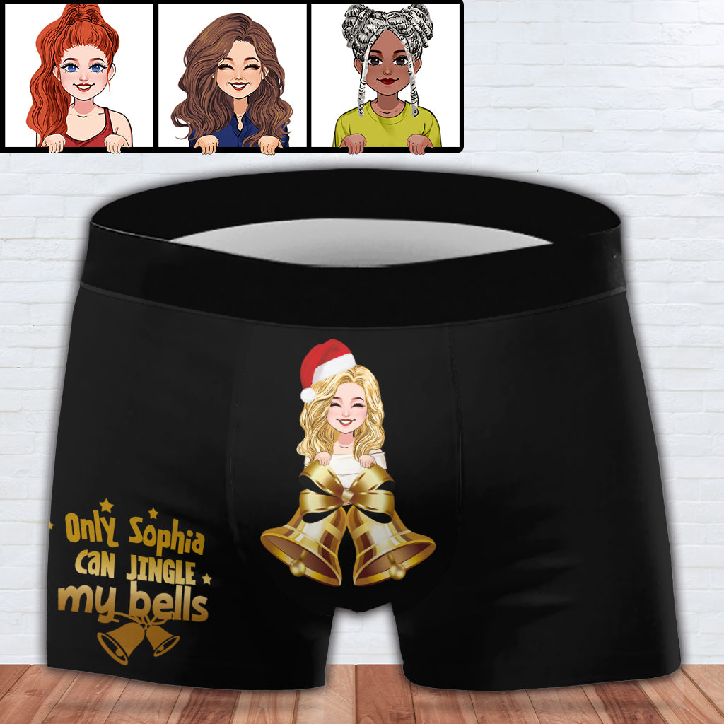 Personalised Boxers Christmas Gift For Him - Personalized Couple Men’s Boxer Briefs