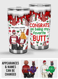 Congrats On Being My Favorite - gift for girlfriend, boyfriend, wife, husband - Personalized Tumbler