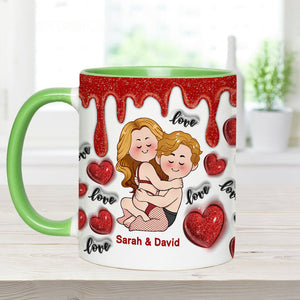 I Love You - Personalized Couple Accent Mug