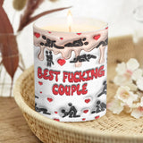 Best Couple Ever - Personalized Couple Candle With Wooden Lid