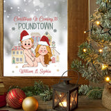 Merry Christmas In Poundtown - gift for wife, husband - Personalized Decal Die Cut