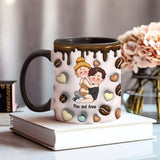 I Like You How I Like My Coffee - Personalized Couple Accent Mug