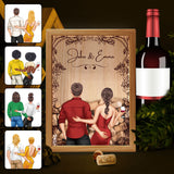 Wine Cork Collecter - Personalized Couple Picture Frame Light Box