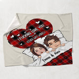 I Love You - Personalized Couple Blanket